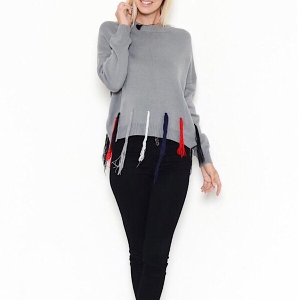 Tassel Bottom Sweater